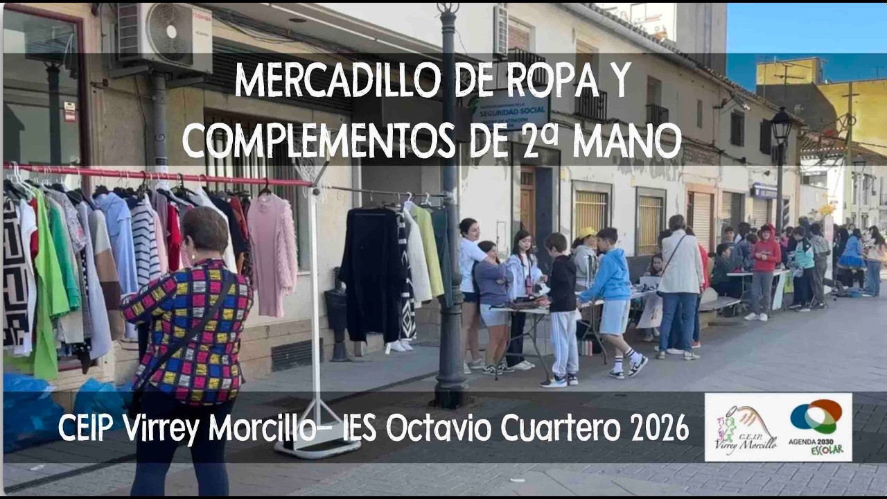MERCADILLO 2º MANO CEIP VIRREY MORCILLO- IES OCTAVIO CUARTERO 2026